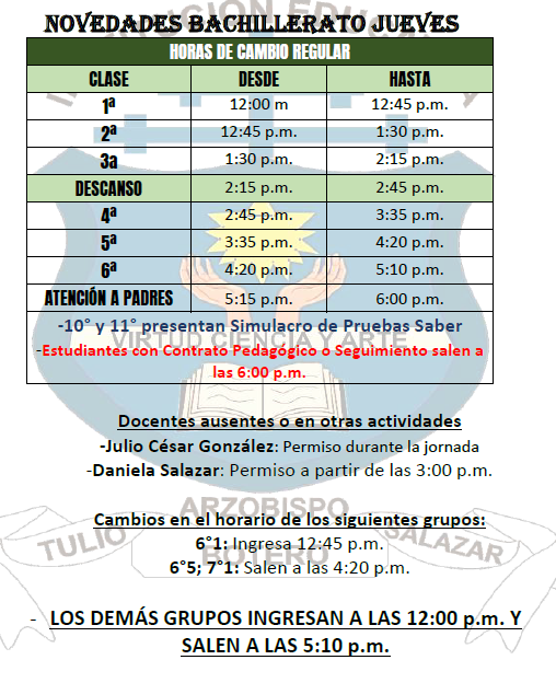 horario